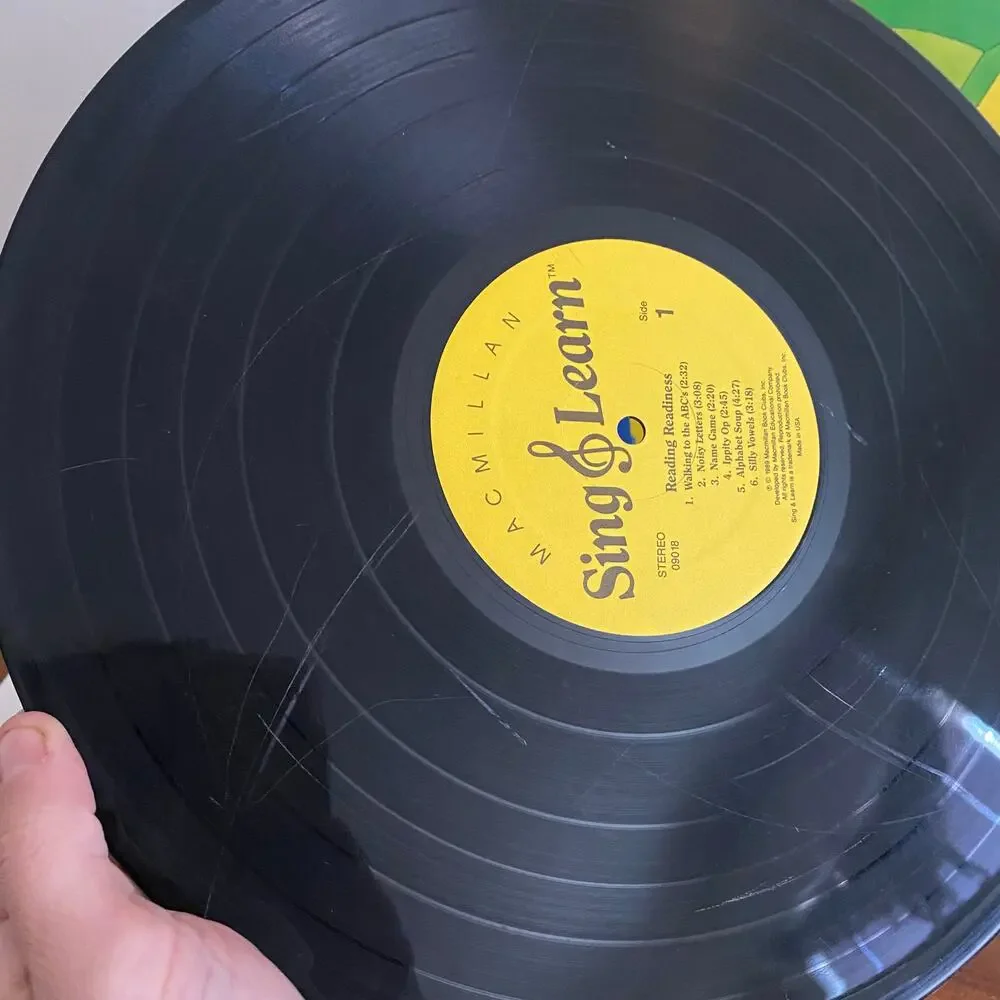 Vintage 1989 Reading Readiness Sing & Learn Vinyl Record